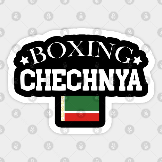 chechenien boxes Chechener professional boxer Sticker by sBag-Designs